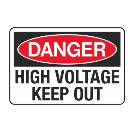 Danger High Voltage Keep Out Decal